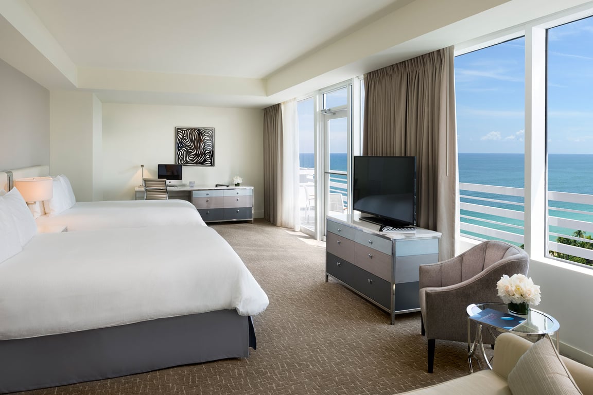 Oceanfront Junior Suite with Balcony | 2 Queens